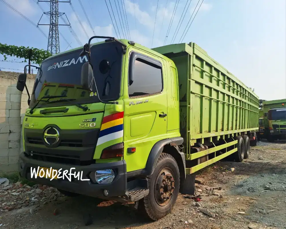 Hino Lohan 500 FL 280 JW Tronton 6×2 BakBesi9.8mtr Ors Turbo Bio Solar