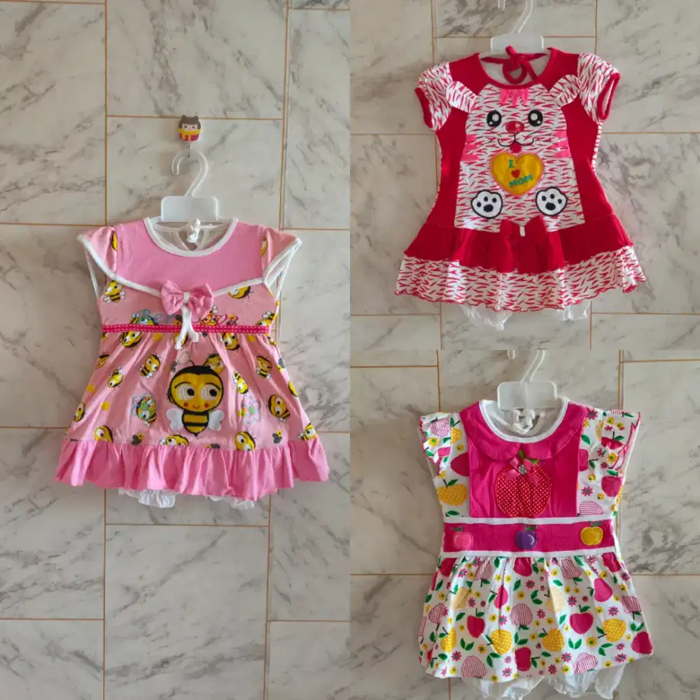 Jual baju baby kiloan mix campur gamis