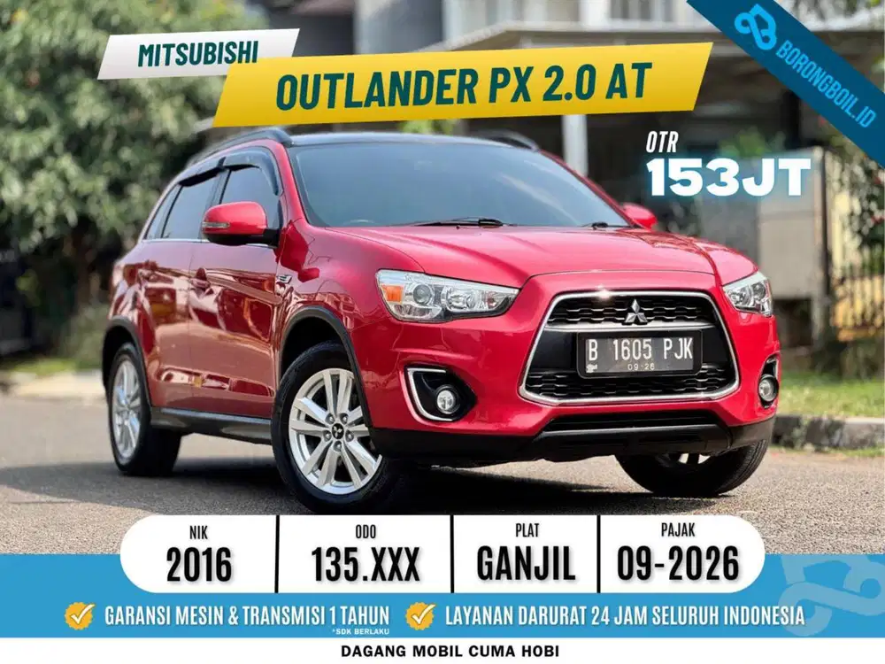 Mitsubishi Outlander PX 2.0 AT 2016 Merah 2015 HRV CRV