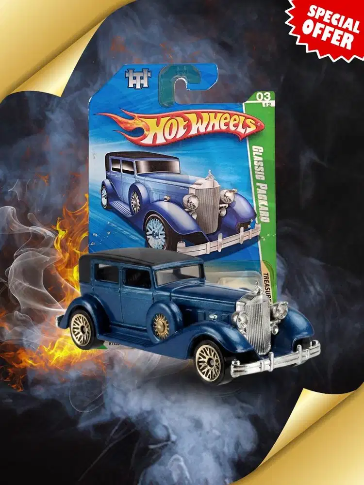 Hot Wheels Classic Packard Treasure Hunt THR 2010 Biru Diecast Mainan