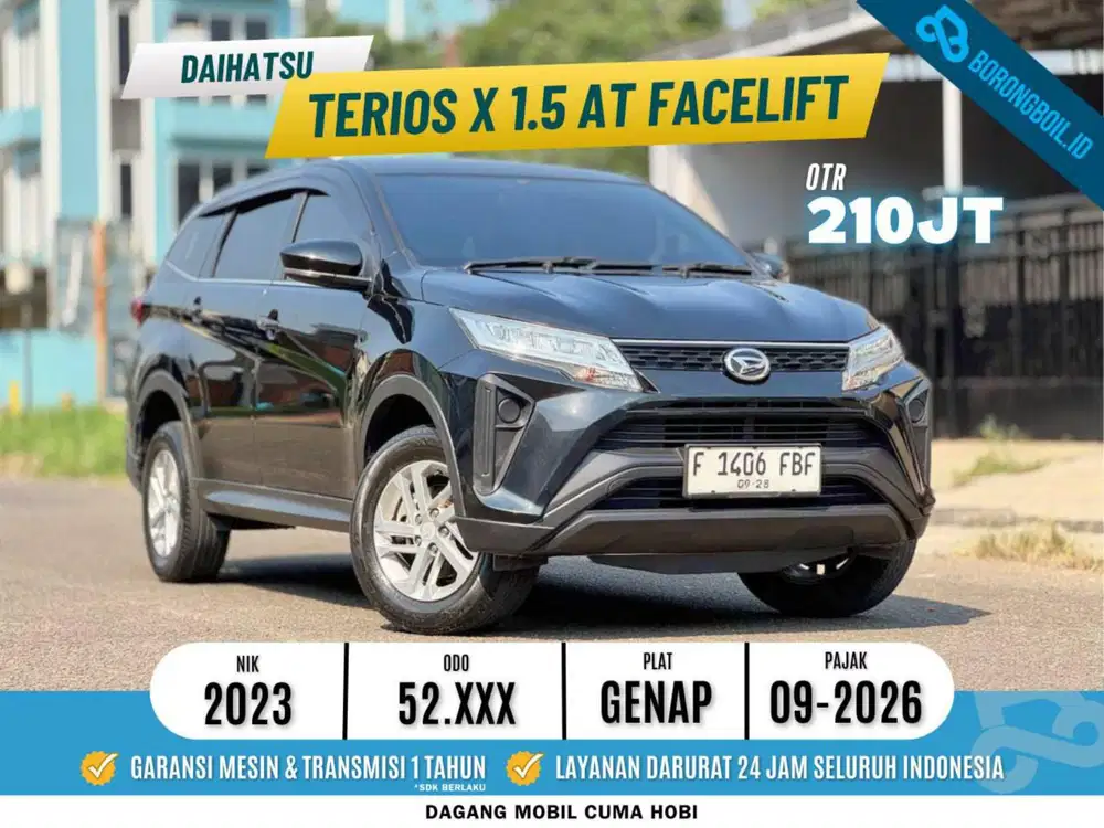Daihatsu Terios X 1.5 AT 2023 Facelift Hitam Rush