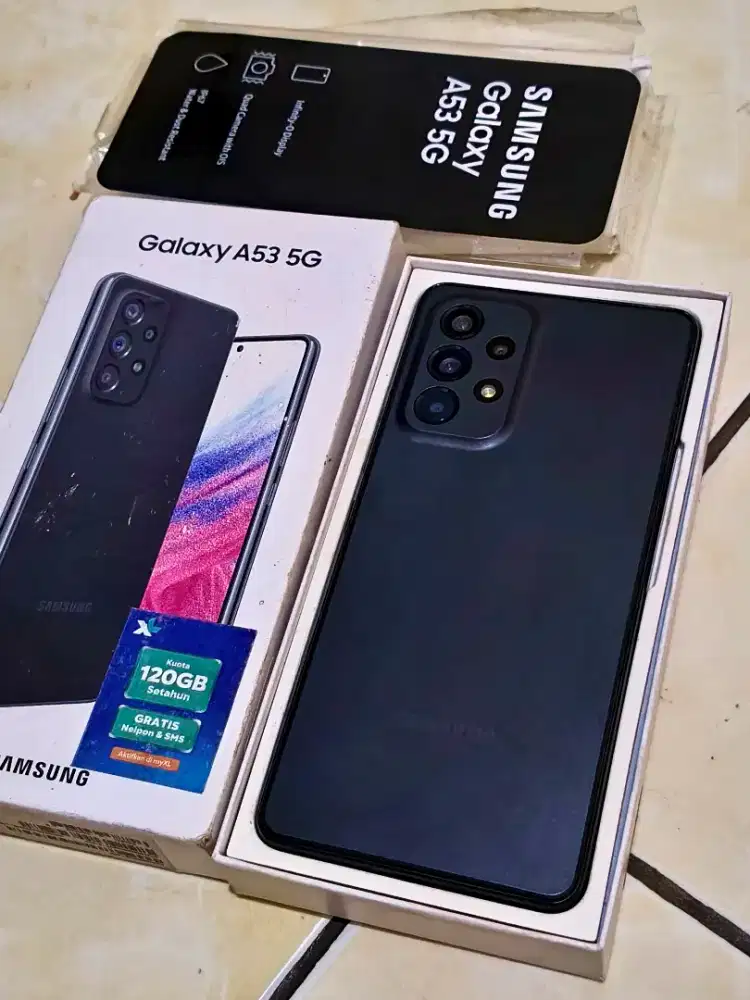 Samsung A53 5G ram 8+8/256gb fullset segel normal