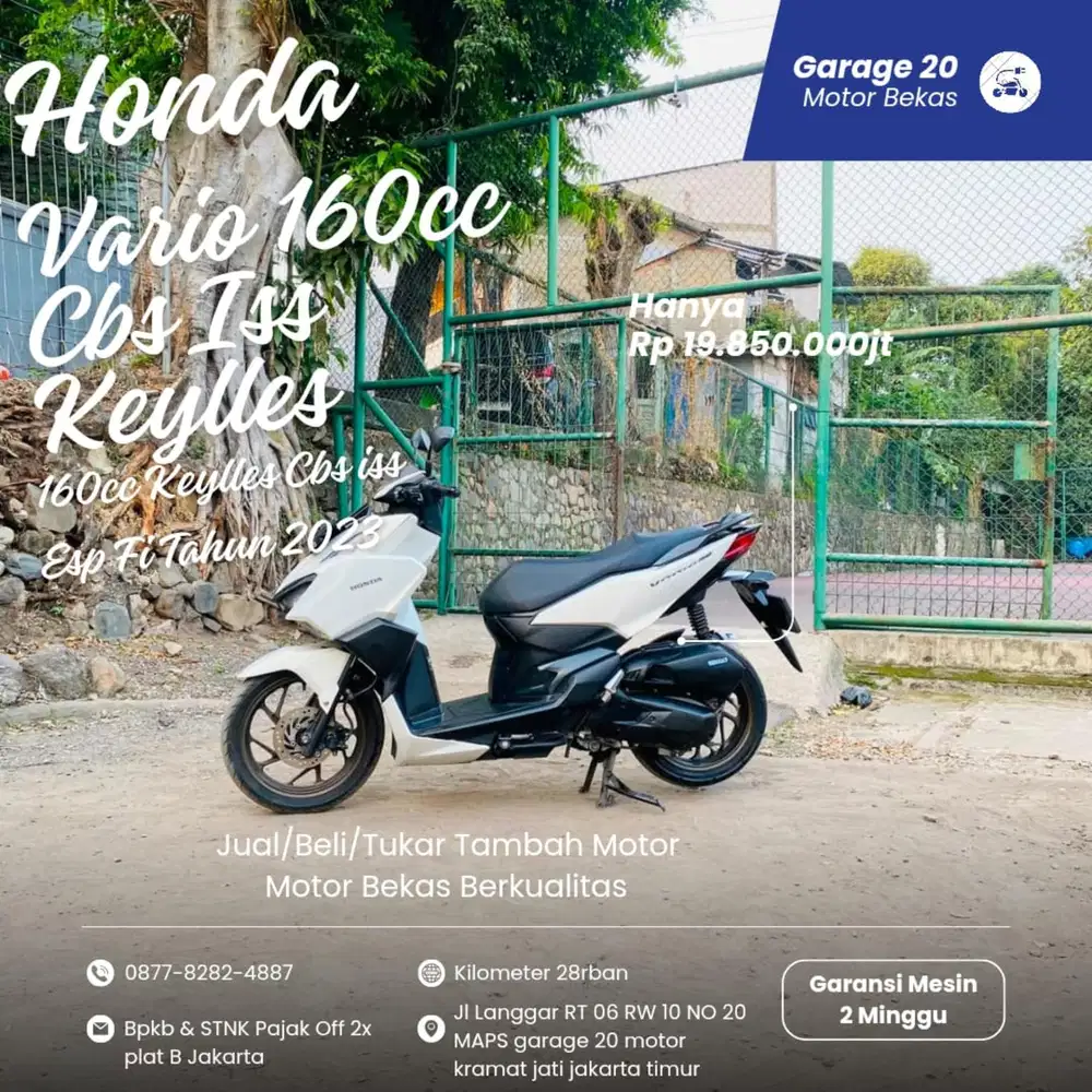 Honda All New Vario 160cc CBS Keylles ISS Tahun 2023
