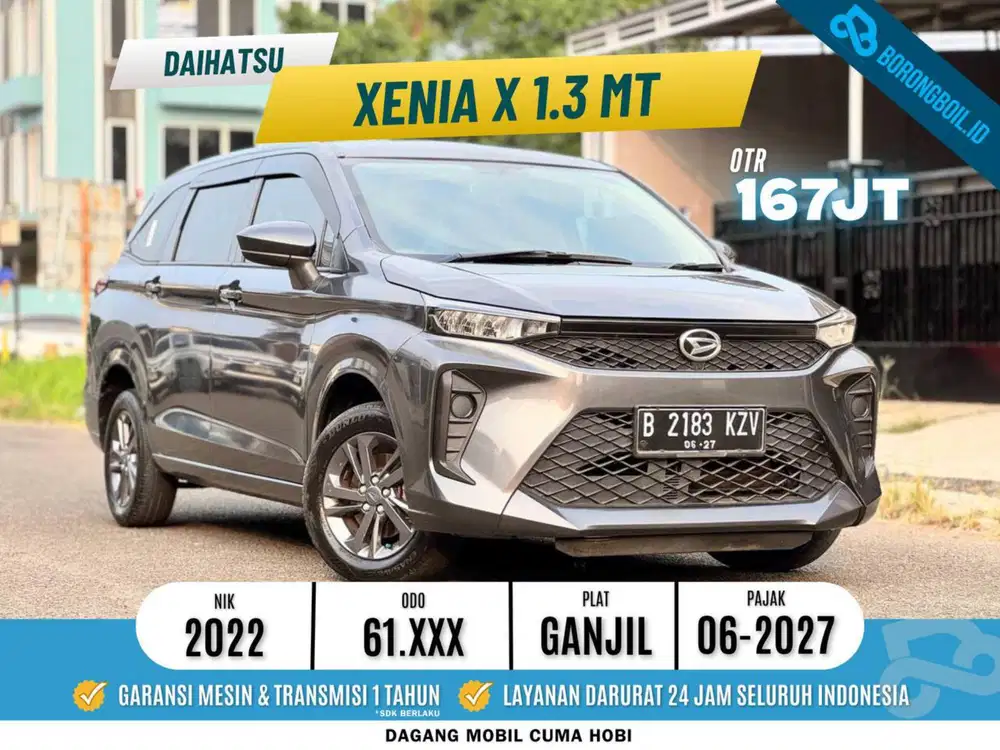 SIAP PAKAI! XENIA X 1.3 MT 2022 ABU METALIK