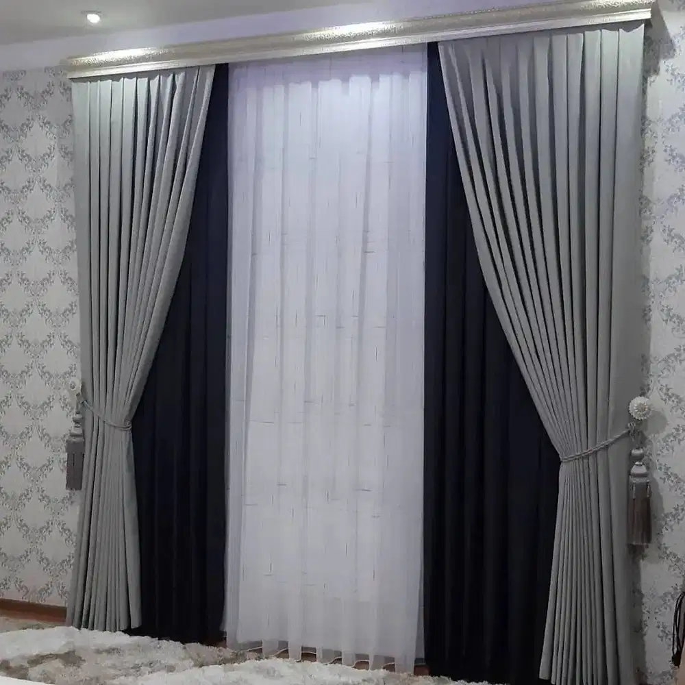 Jasa pasang gorden kantor gorden vertical blind horizontal roller krey