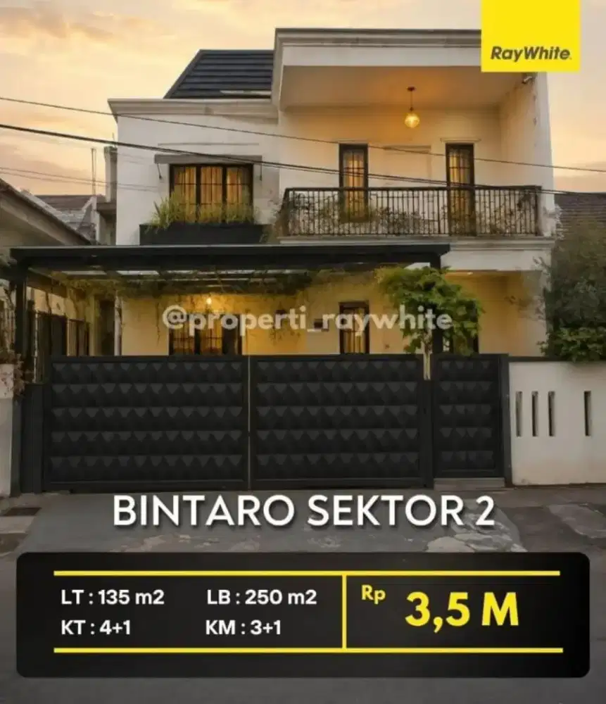 Rumah Renovasi Siap Huni di Bintaro Sektor 2. Dekat tol n mall