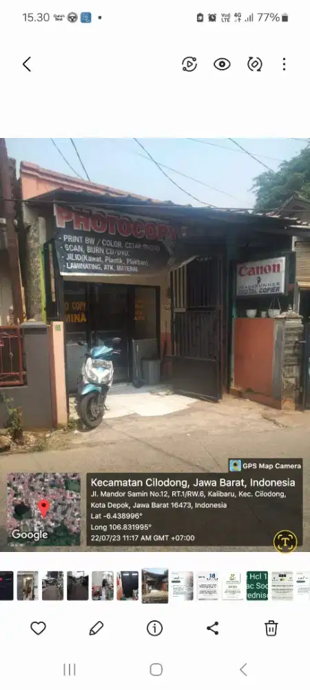 Jual tanah (ada bangunan)