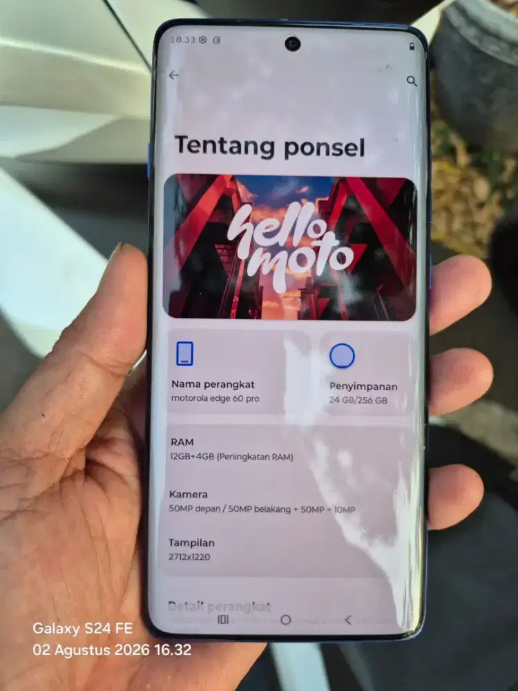 motorola edge 60 pro  Ram 12/256 gb