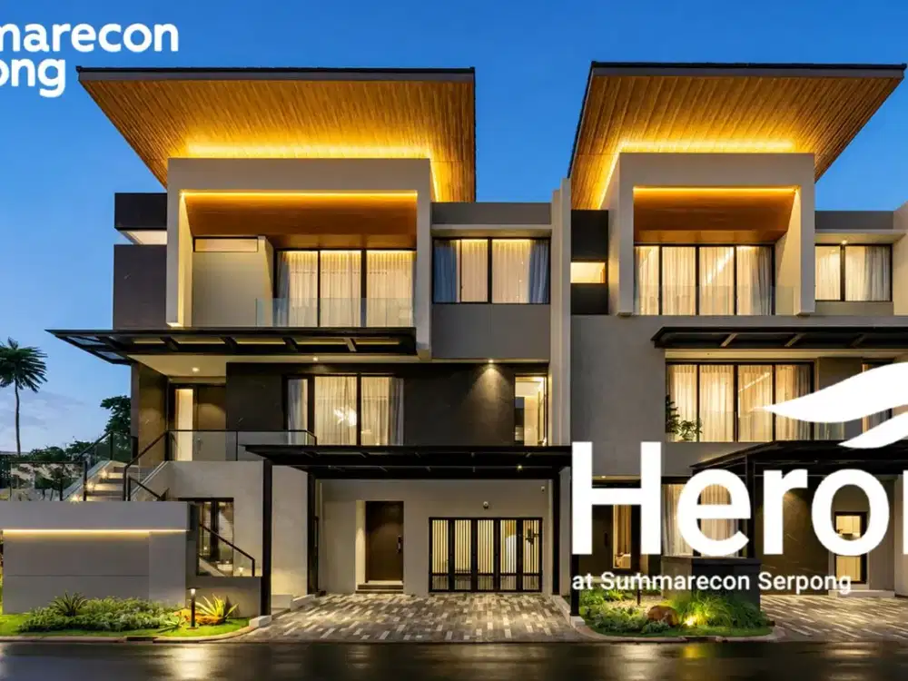 Dijual Hunian Mewah 3 Lantai di Perumahan The Springs, Cluster Heron, Summarecon Serpong, Tangerang