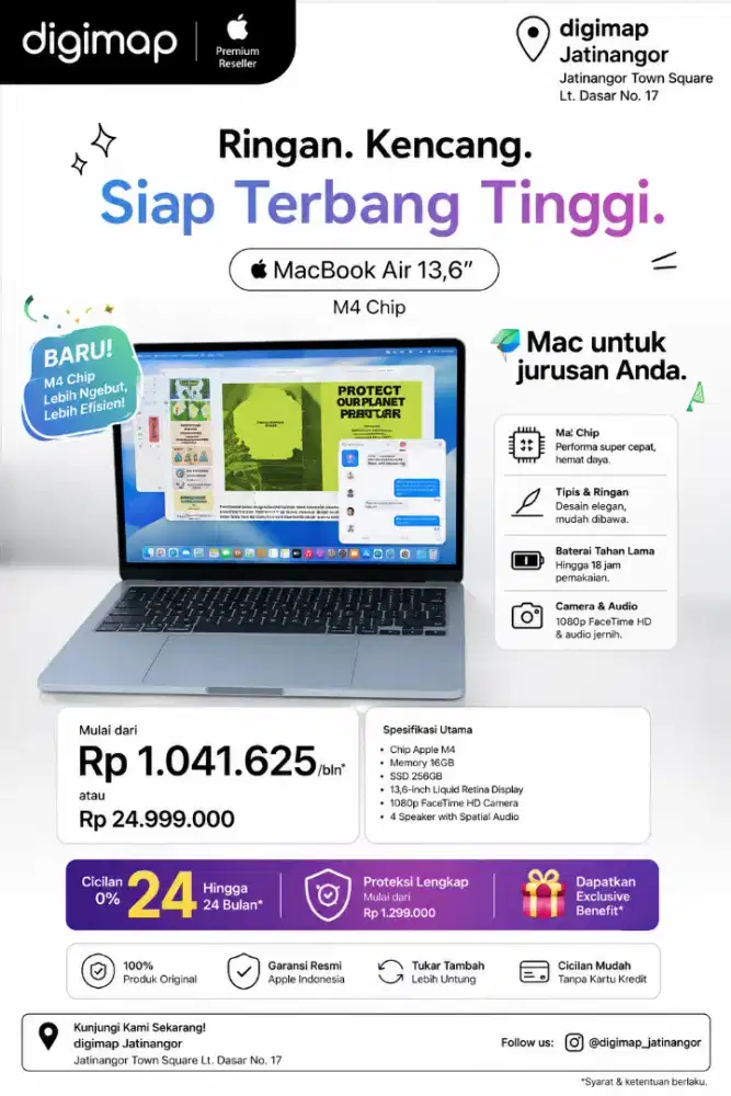 MacBook Air M4 Kini Hadir di Digimap Jatinangor!