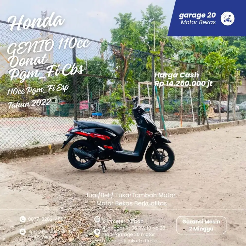 Honda All New Genio 110cc Cbs pgm_Fi donat Tahun 2022