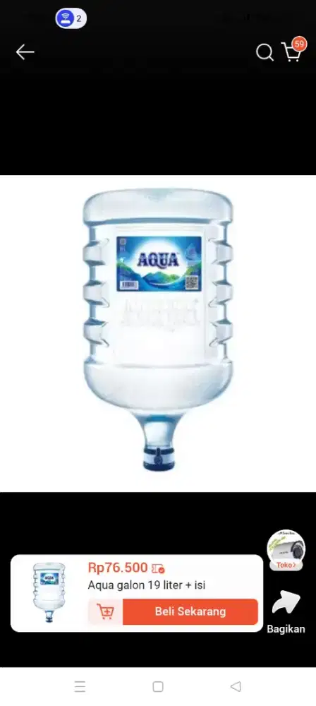 Aqua galon bagus