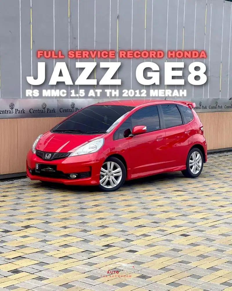 DIJUAL DP RINGAN JAZZ RS MMC MATIC 2012 MERAH ISTIMEWA