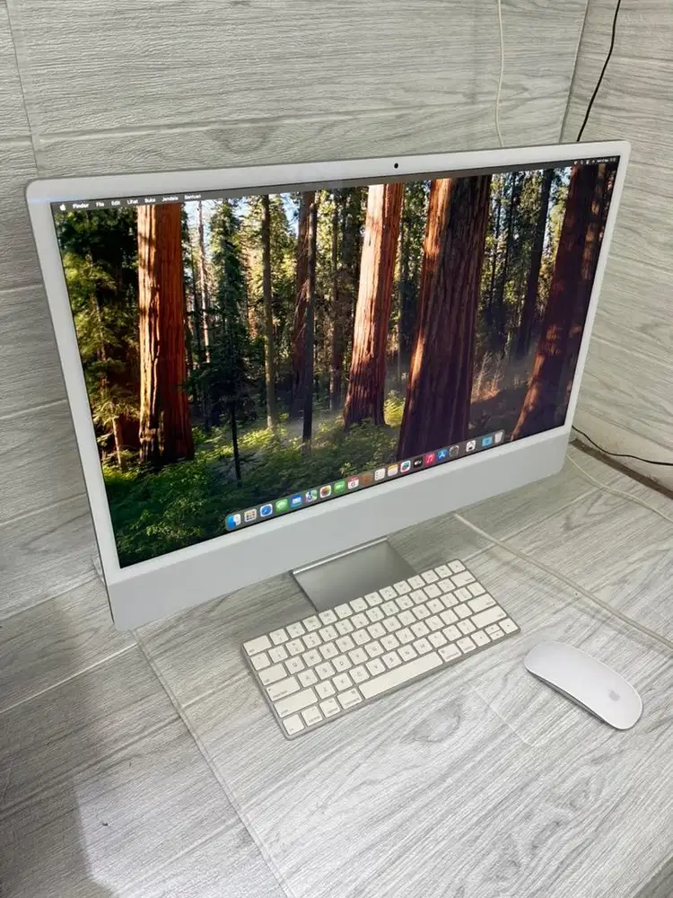 IMAC M1 (2021) 24 ram 8/256GB silver original | bekas