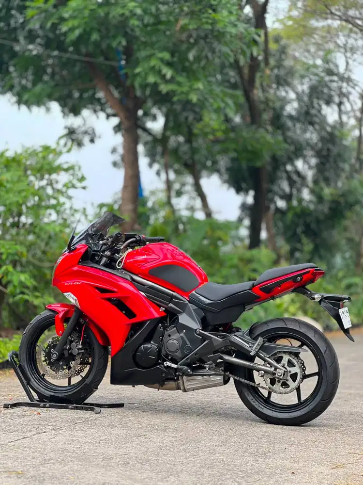 KAWASAKI ER6F 650 2012 MERAH KM 22K PAJAK PANJANG SIAP RIDING