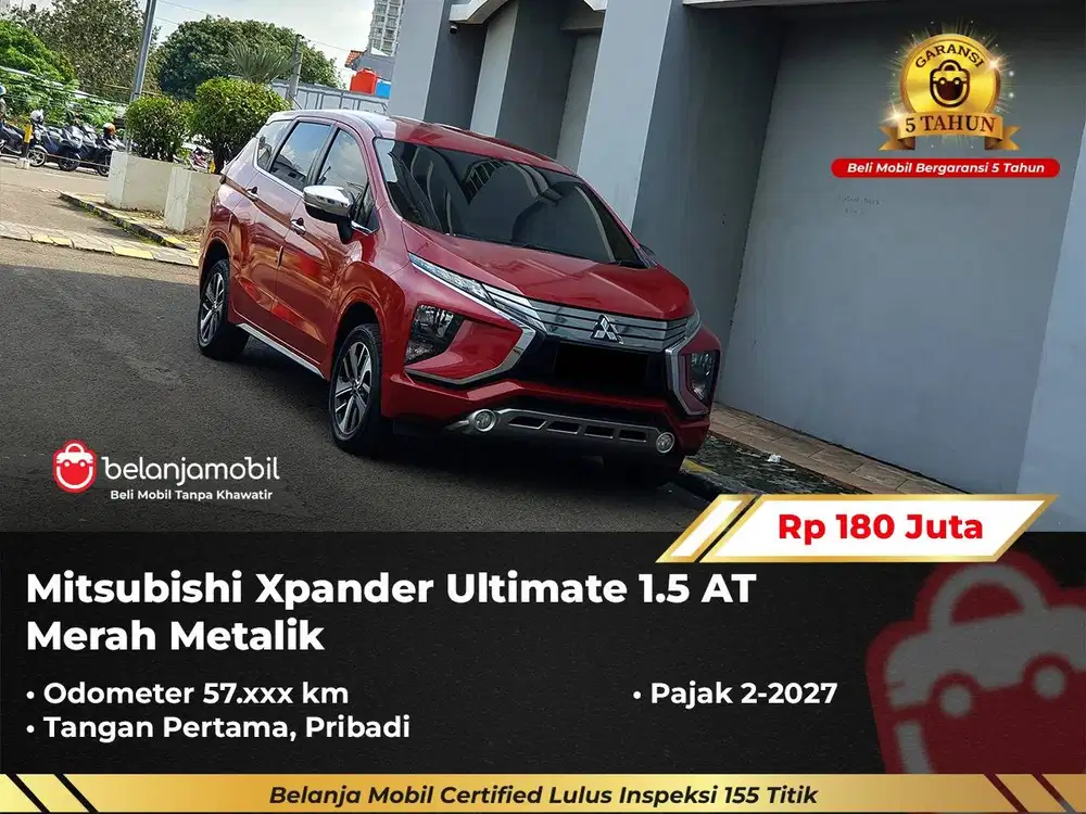 [ GARANSI 5TH ] Mitsubishi Xpander Ultimate 1.5 AT Merah 2018/2019