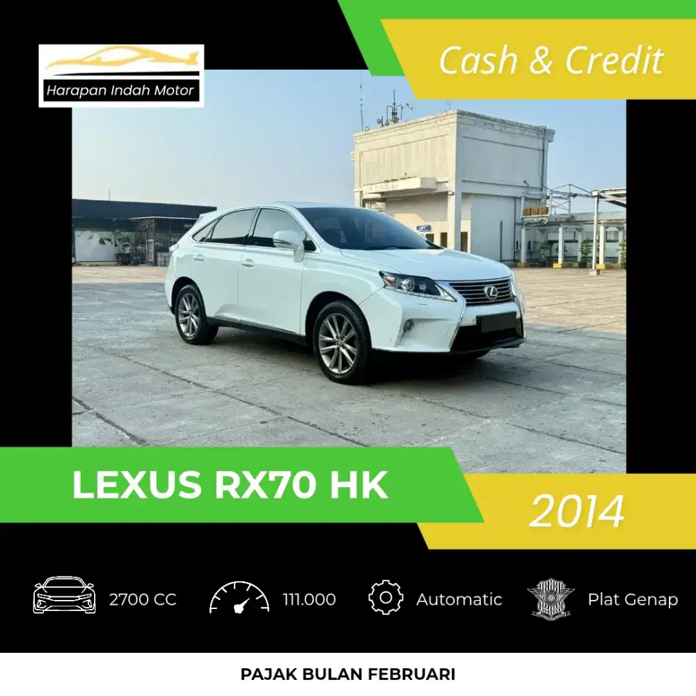 Lexus RX270 RX-270 HK 2014 Low KM 111RB