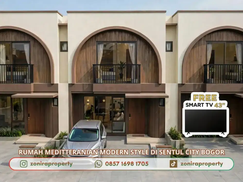 Rumah Sentul City Gaya Modern KPR DP 0% FREE SMART TV SETELAH BOOKING