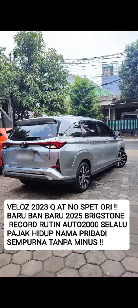 AVANZA VELOZ Q 2023 TGN1 FULL ORISINIL BONUS BAN 4 BRISGSTONE