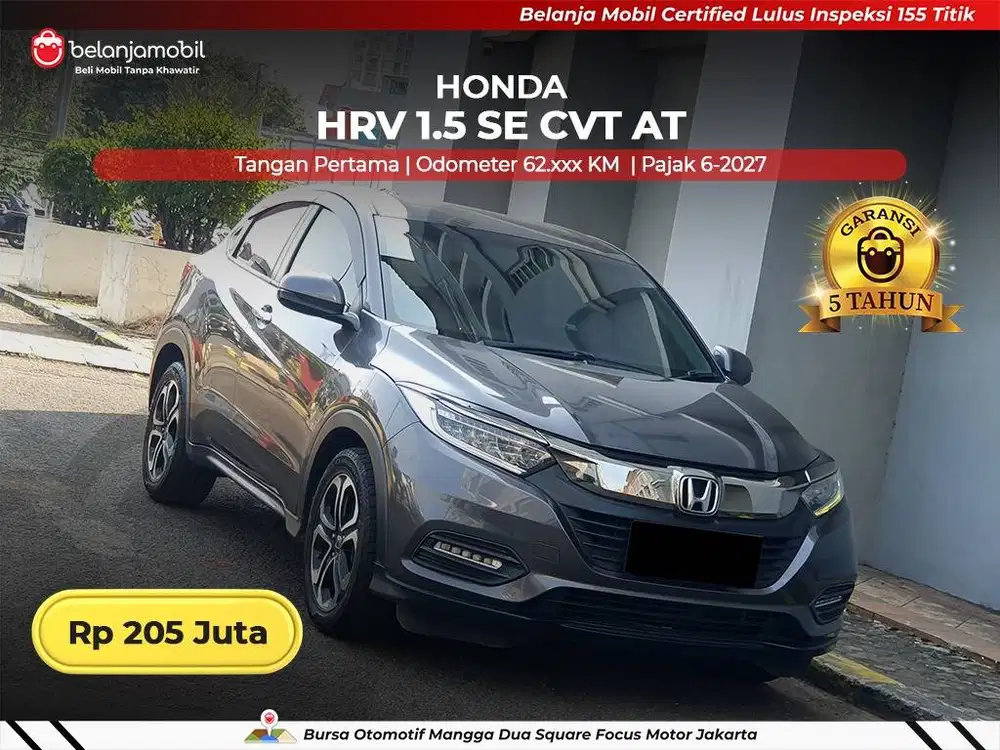 [ GARANSI 5TH ] Honda HRV HR-V HR V 1.5 SE CVT AT 2019/2020