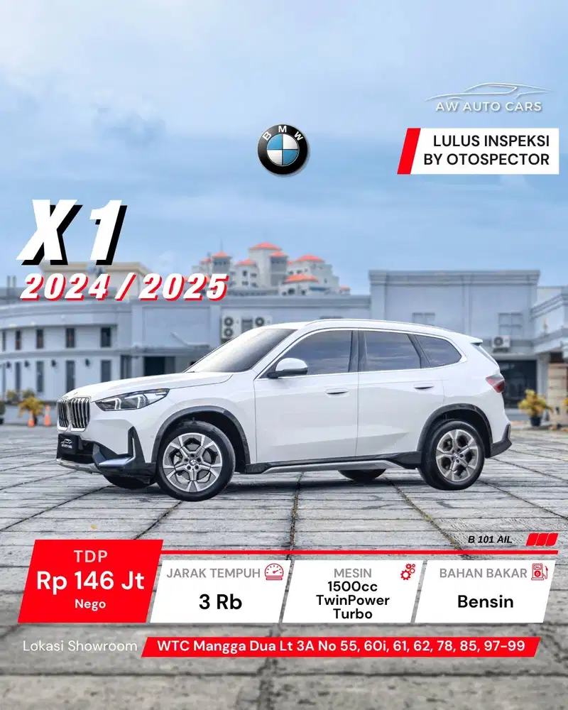 [KM 5 RB] BMW X1 2025 NIK 2024 Very Low KM xLine mdl mSport ix1