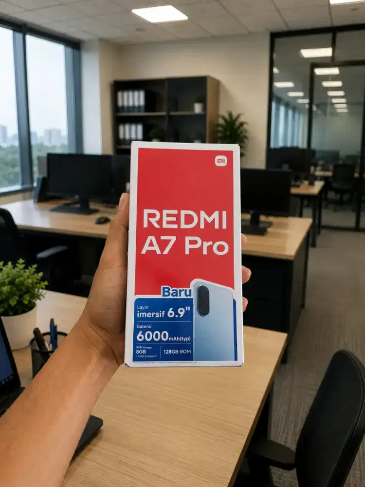 Berminat silahkan WA Redmi A7 Pro 4+4/64 Garansi resmi 15bln