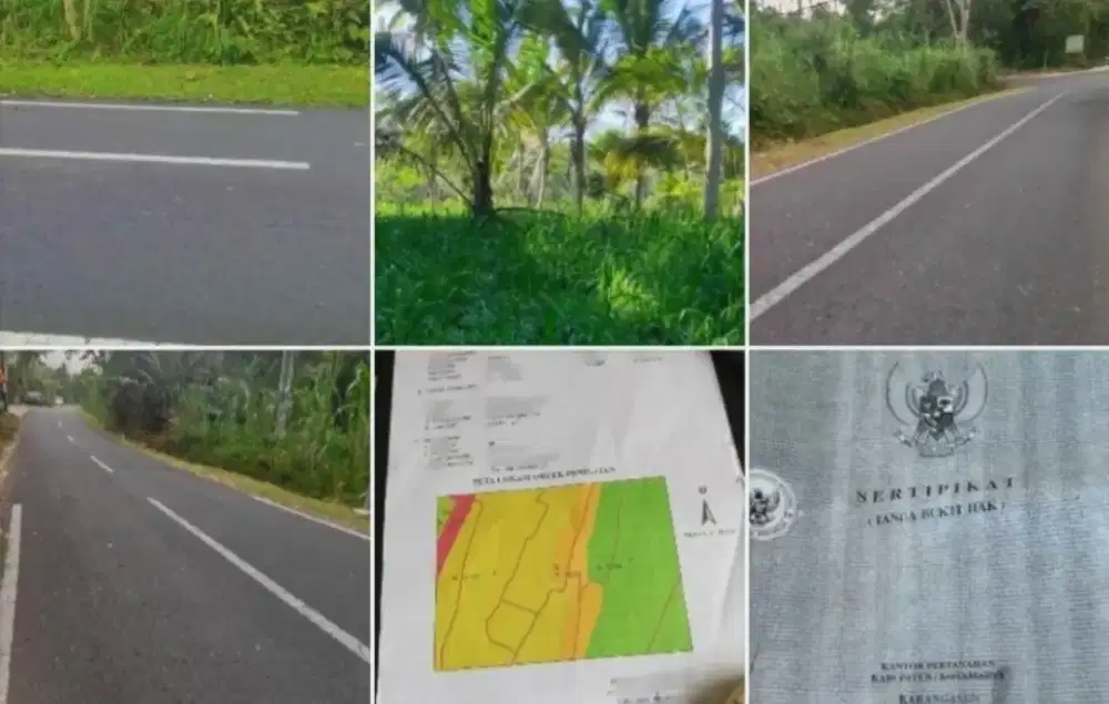 Tanah murah di pinggir jalan