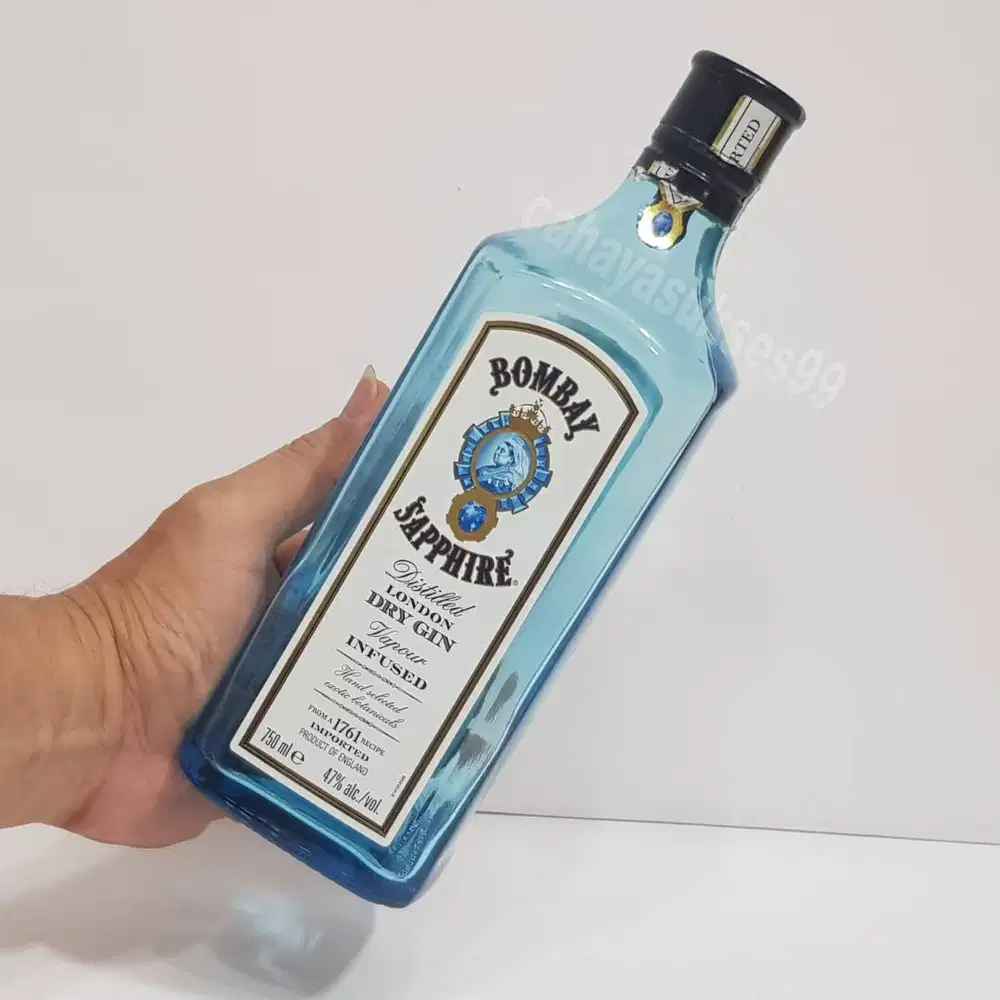 Botol Kosong Bombai 750ml Koleksi Pajangan Hiasan Kamar Tanpa Box