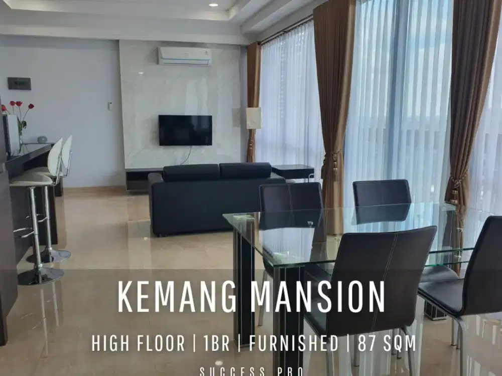 For Rent & Sell! The Mansion at Kemang Apartment 1BR High Floor with City View