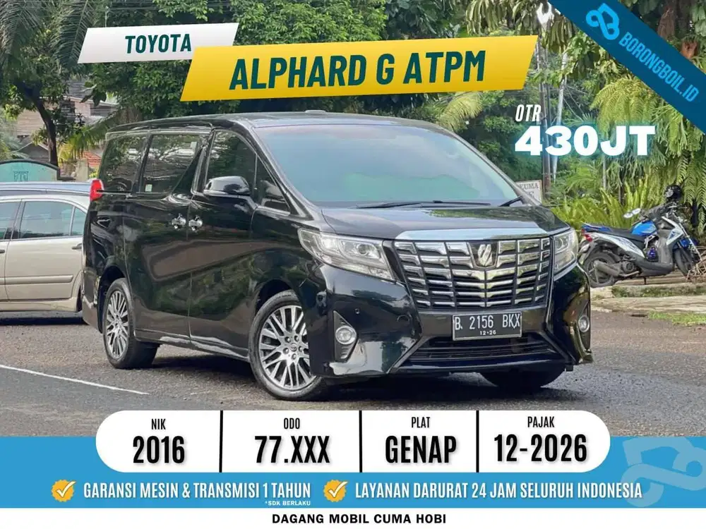 [SIAP PAKAI]Toyota Alphard G 2.5 ATPM 2016 |Denza D9 |Vellfire | Lexus