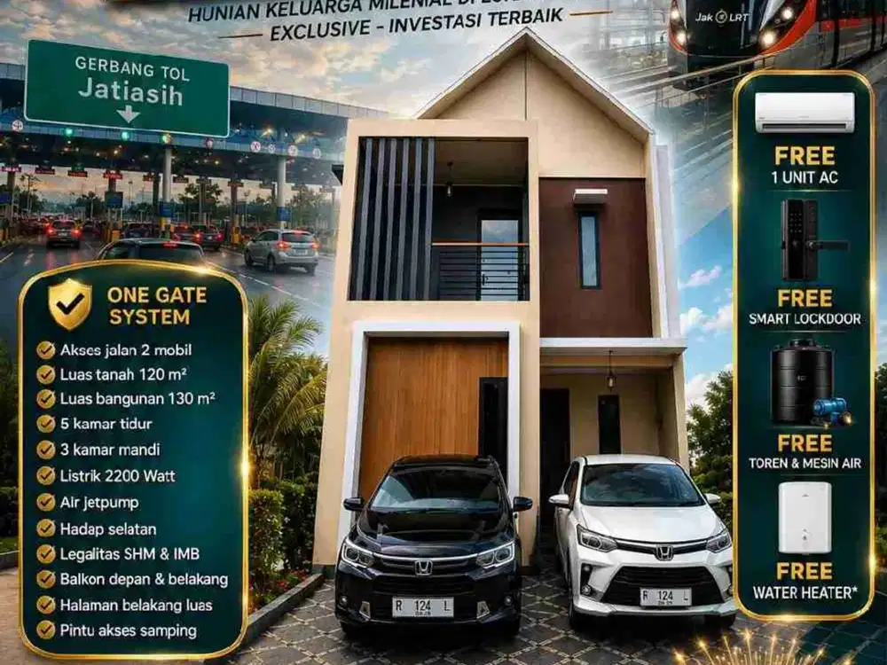 DIJUAL RUMAH NYAMAN STRATEGIS SIAP HUNI CIKUNIR BEKASI SELATAN