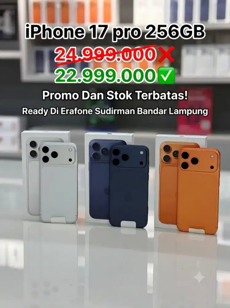 iPhone 17 pro Garansi Resmi Cashback 2Jt Hanya Di Erafone
