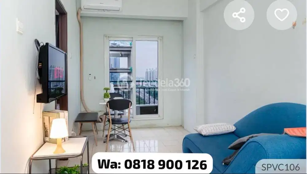 DISEWAKAN APARTEMEN SUNTER PARK VIEW FULL FURNISH FASILITAS LENGKAP