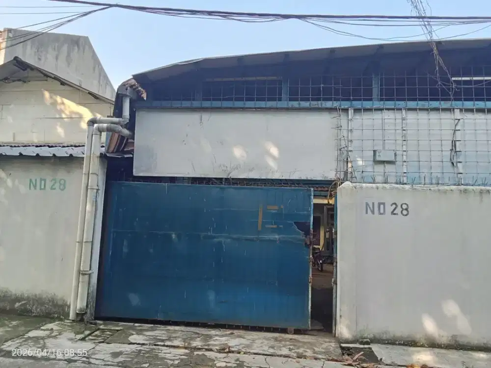 DIJUAL Gudang Bengkel Kerja dengan Lokasi Strategis 3 Menit ke Pintu Tol Bintara, Bekasi Barat