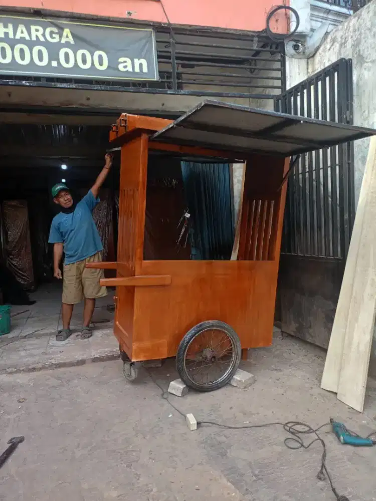 Booth container kontener dan gerobak.jatu bekas bogor