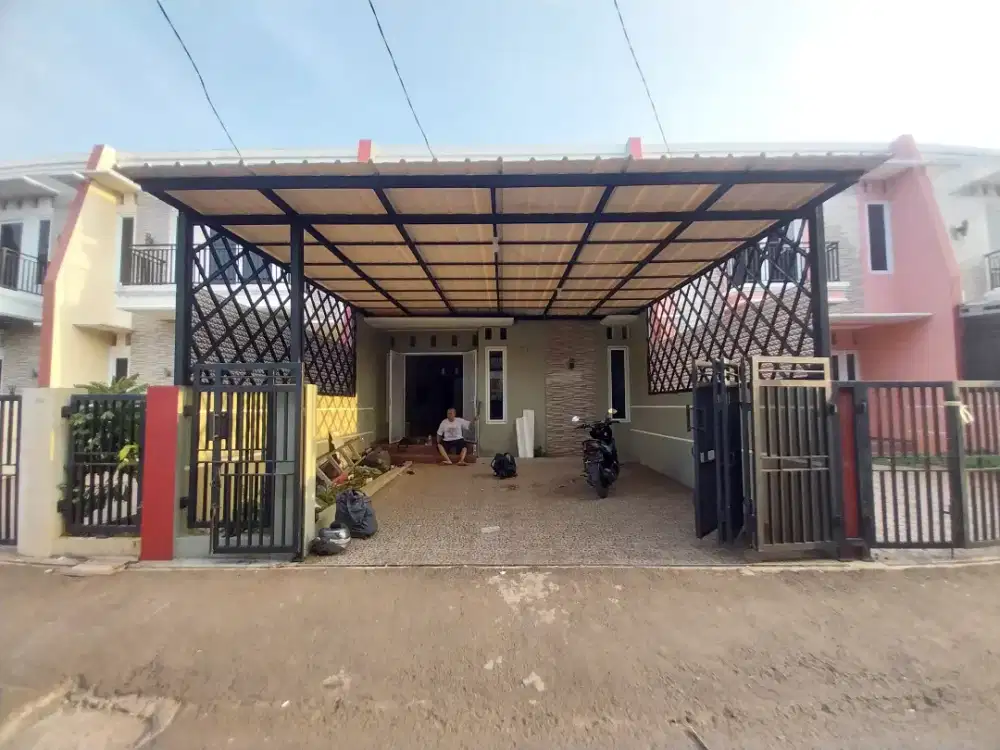 Kanopi alderon terpasang