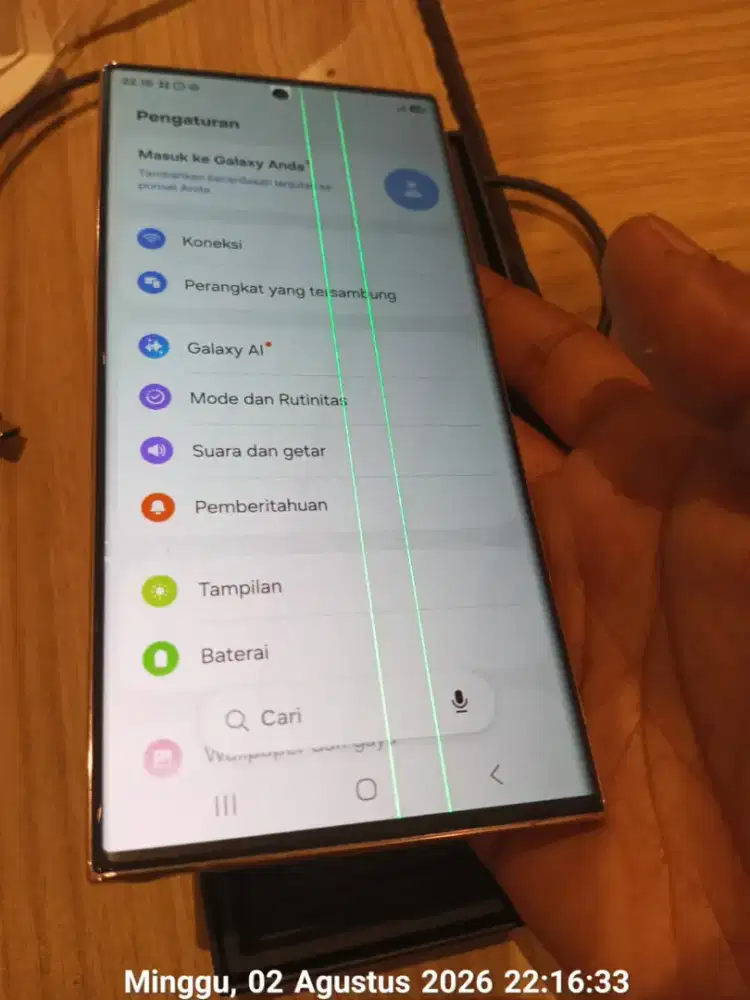 Samsung Galaxy S23 Ultra Ram 12GB/1TB siap pakai minus 2 garis saja