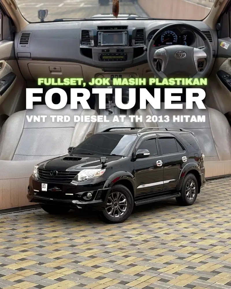 DIJUAL ANTIK !! FORTUNER TRD VNT DIESEL MATIC 2013 HITAM ISTIMEWA