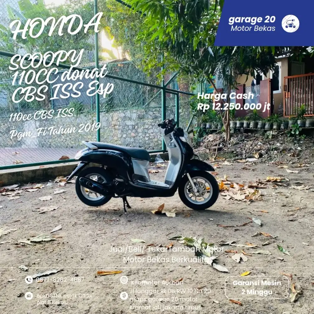 Honda Scoopy 110cc Donat CBS ISS Pgm_Fi Tahun 2019