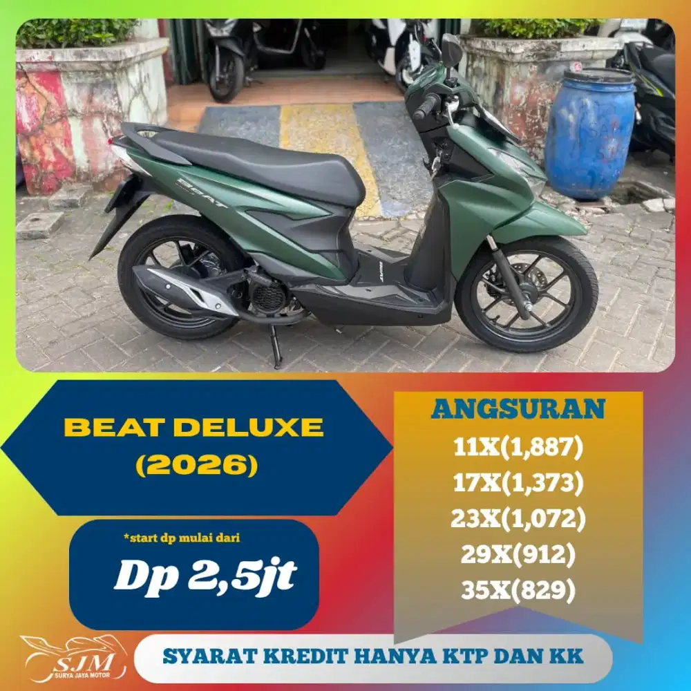 HONDA BEAT DELUXE 2026 SIAP PAKAI