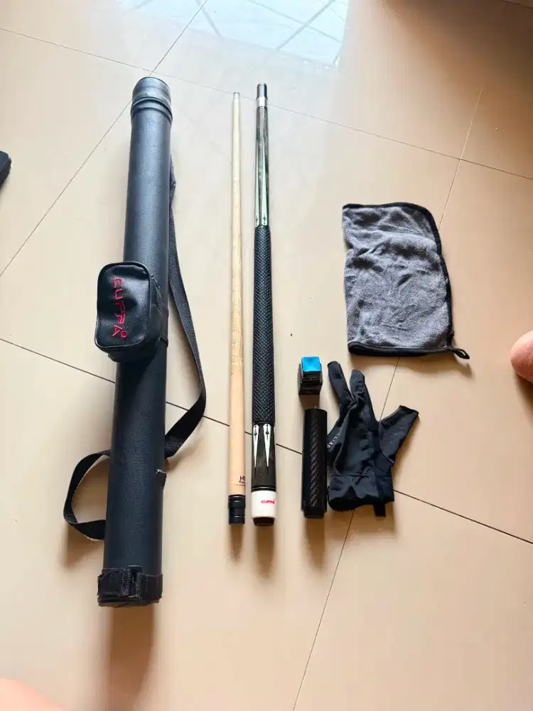 Jual stik billiard CUPPA DL 06 (free tas , glove , extension , chulk)