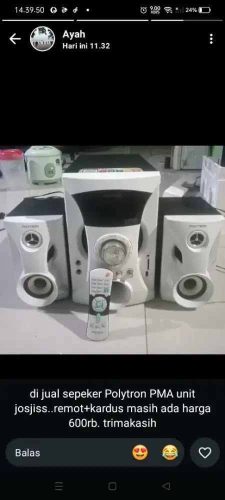 Dijual sepeker bluetooth
