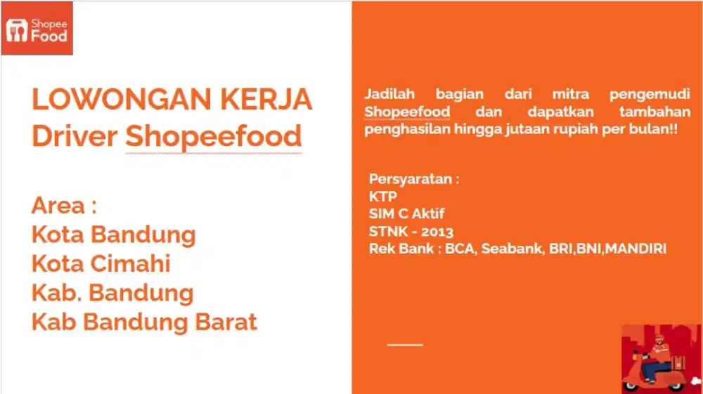 LOWONGAN KERJA DRIVER