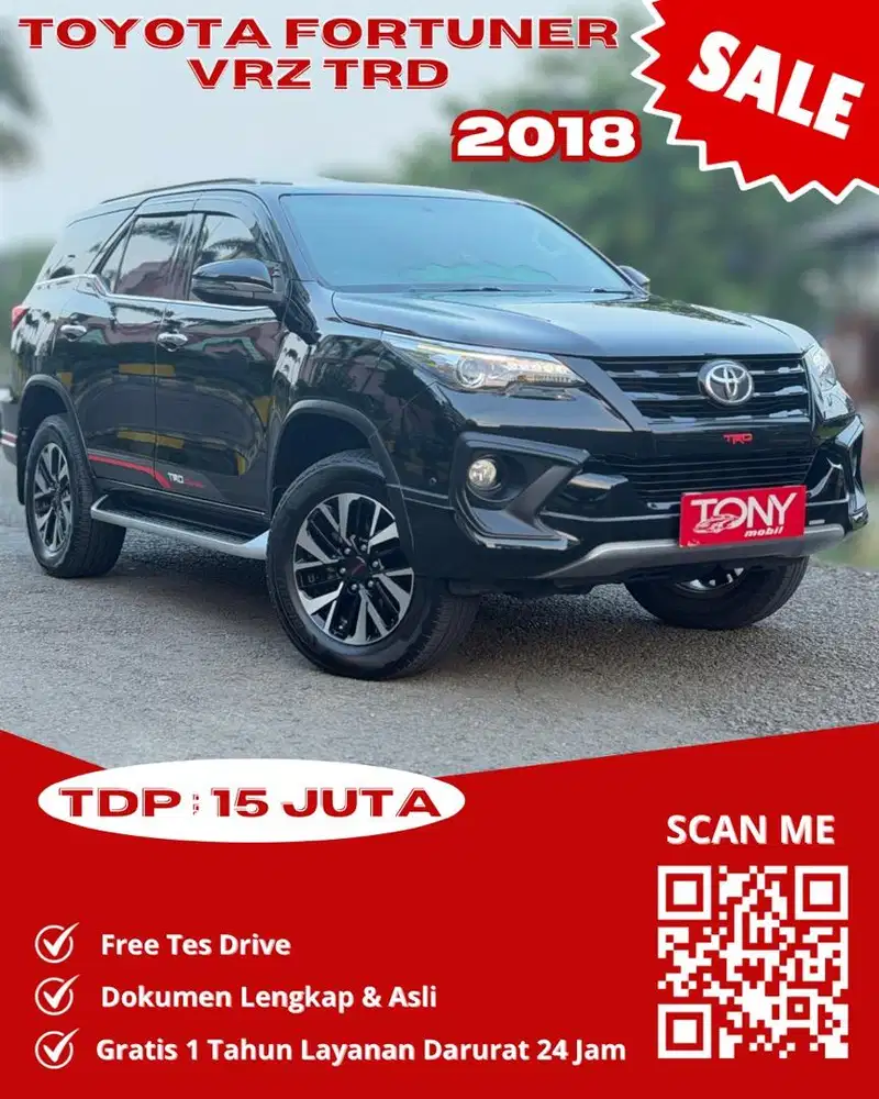 Toyota Fortuner VRZ TRD 2018 Hitam