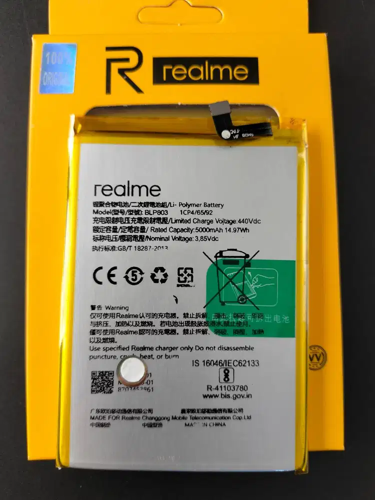 Baterai OPPO A54S /Baterai REALME C17/7I/REALME 8 5G/V3 Baterai BLP803