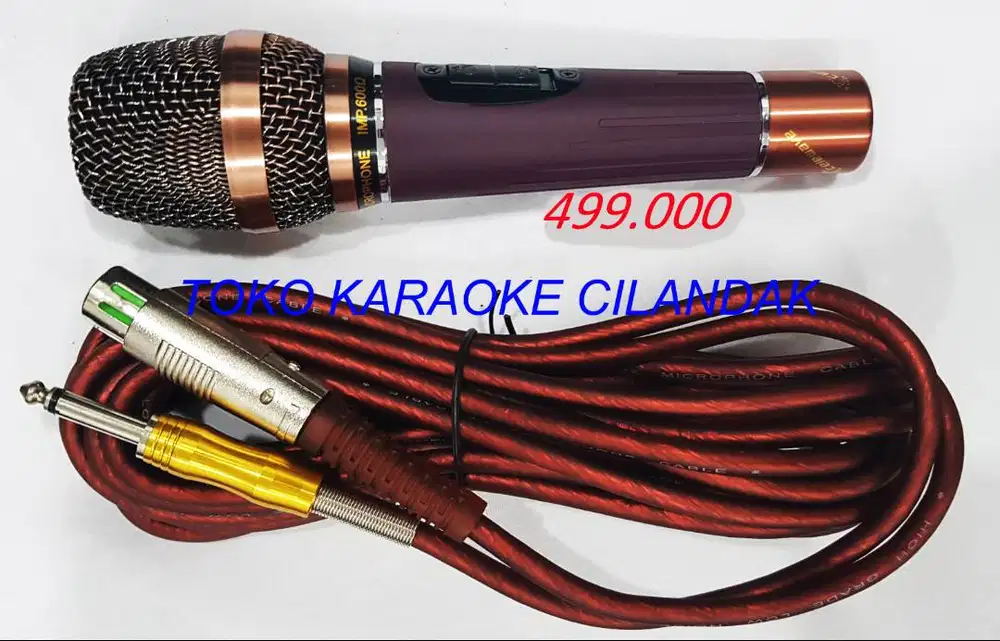 microphone dan kabel warna elegan