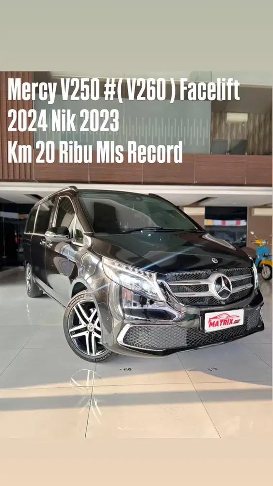 Mercy V250#(V260) Facelift 2024 nik23 Black on black siap pakai