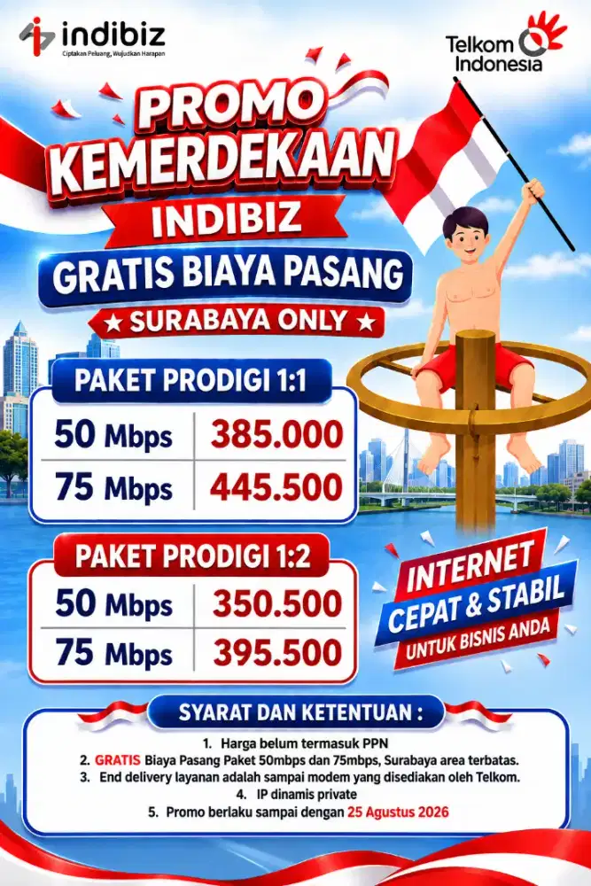 Indibiz Gratis Biaya Pasang