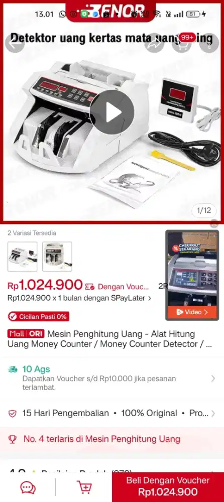 Mesin penghitung uang