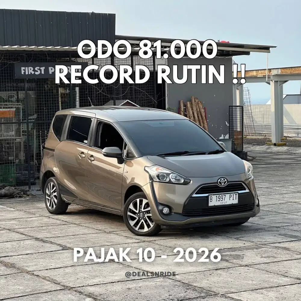 ODO 81.000 ANTIK !! PAJAK 10/2026 TOYOTA SIENTA V 2017 SIAP PAKAI